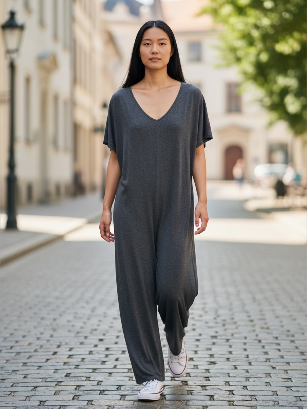 Bloomchic Women's Casual V-Neck Jumpsuit Size 16-18